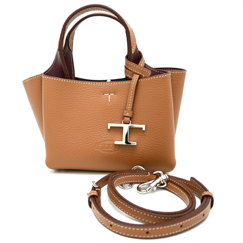 Tod's Leather Bag Micro Women's Handbag XBWAPAFL000QRI9P13 Calf Brown